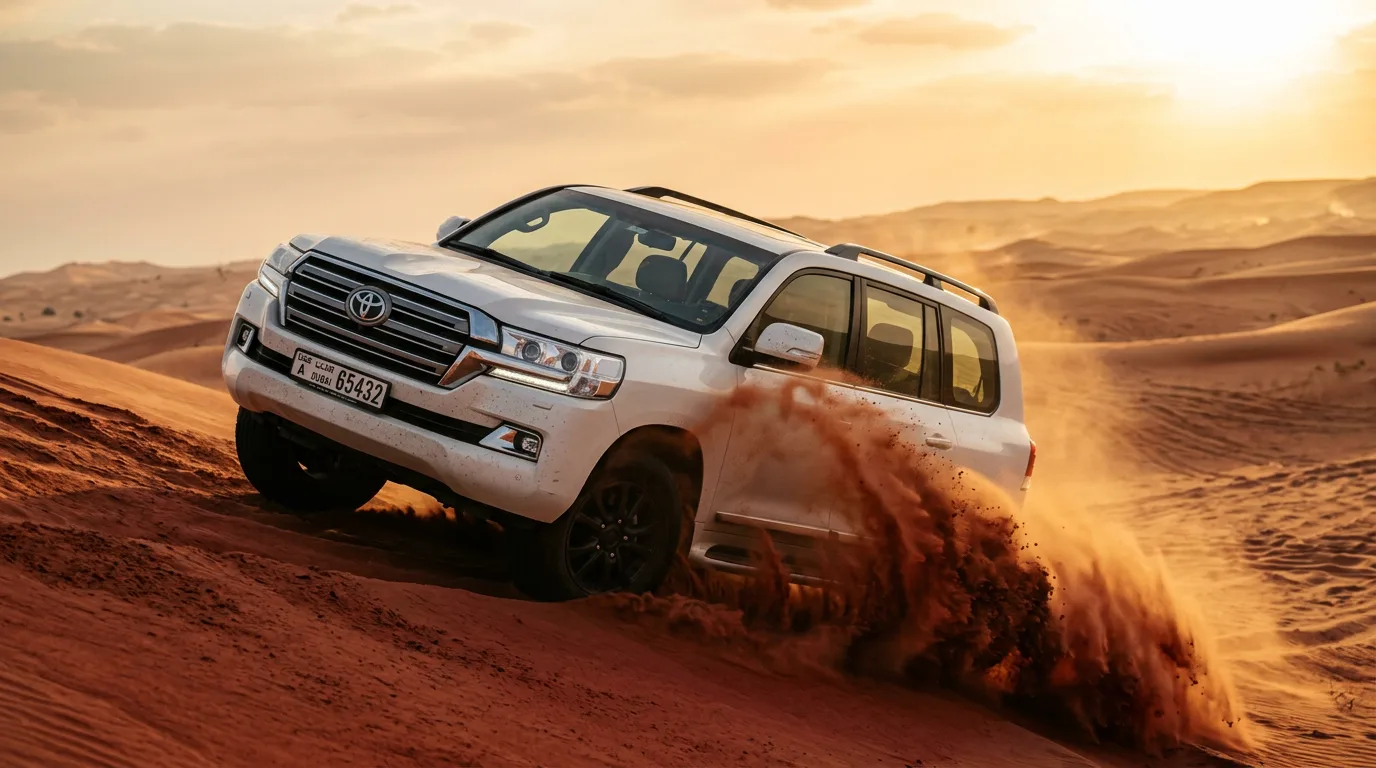 Morning Desert Safari With Land Cruiser 4×4