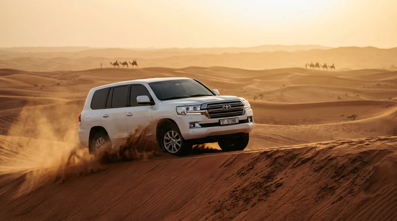 Private Morning Desert Safari With Land Cruiser 4×4