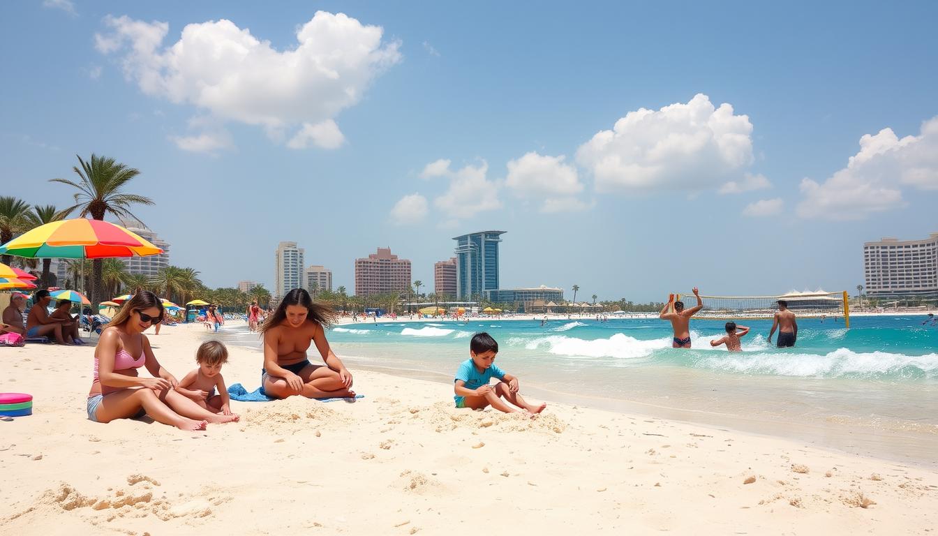 Beach activities for families Dubai