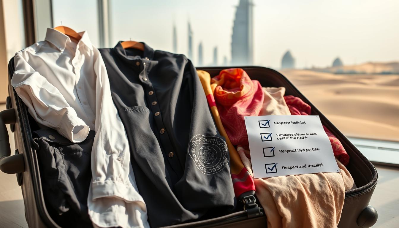 Cultural respect packing Dubai