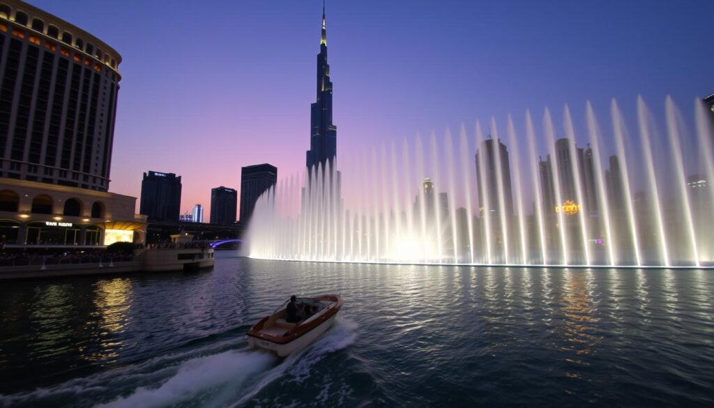 Dubai Fountain boat ride