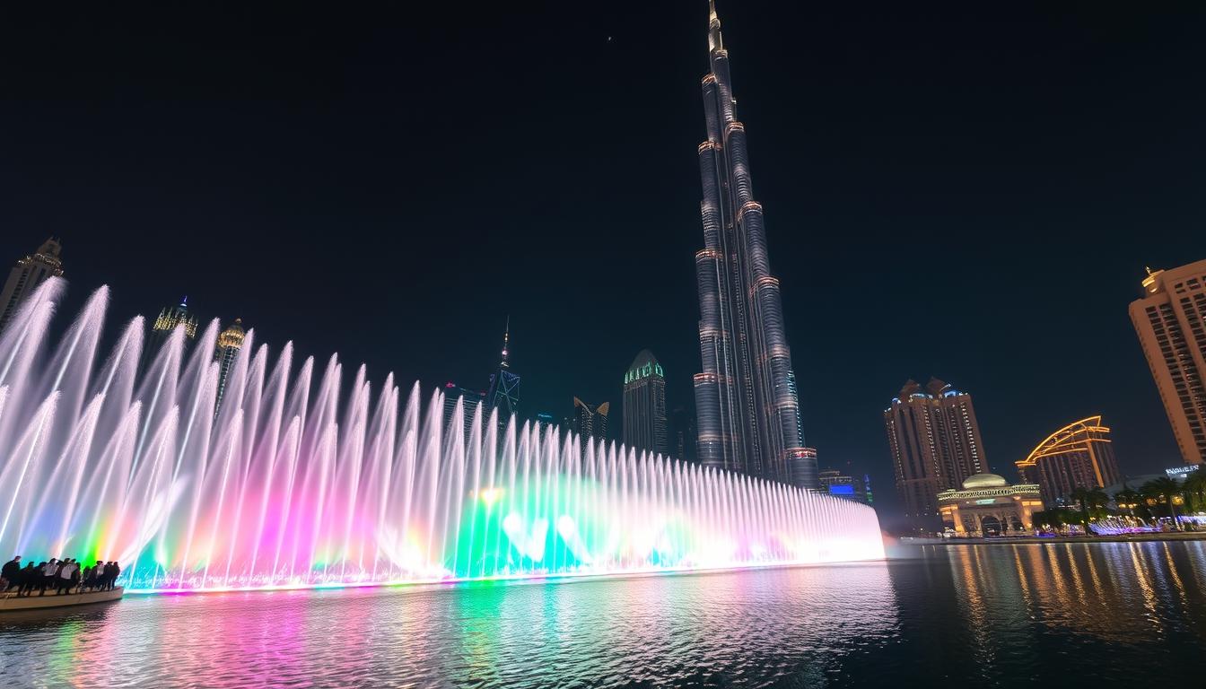 Dubai Fountain light show