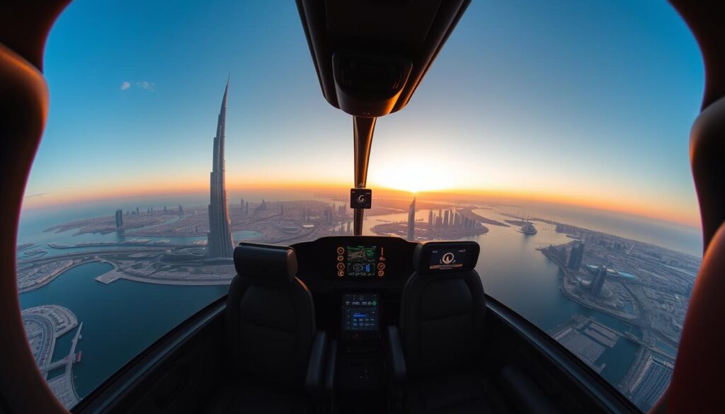 Dubai helicopter ride amenities