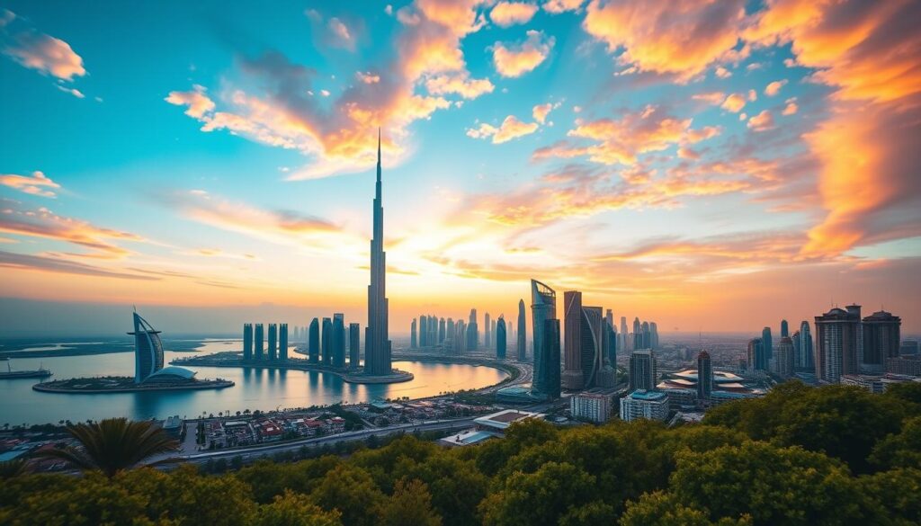 Dubai skyline viewpoints