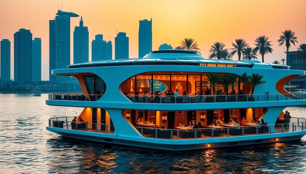 Floating restaurant Dubai