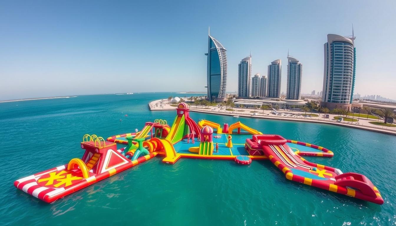 Floating water parks Dubai