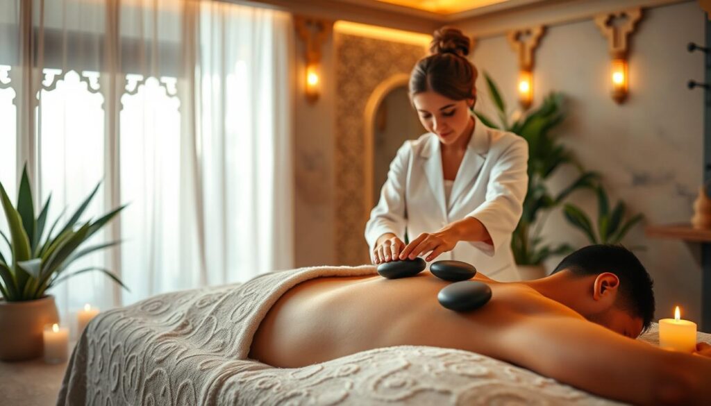 Hot stone massage Dubai