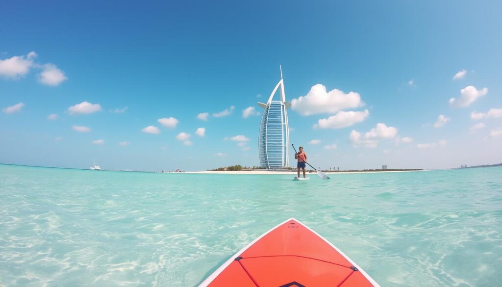 Paddleboarding Jumeirah Beach