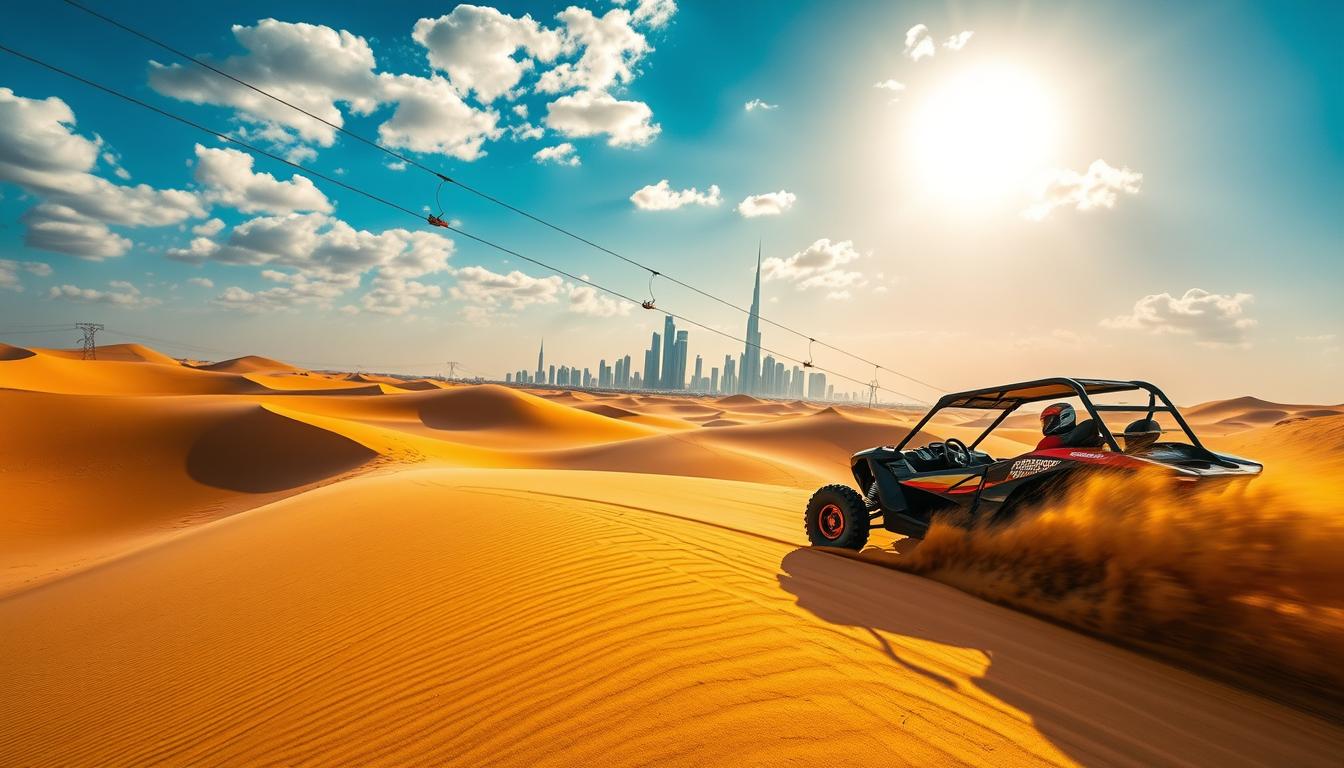 Ziplining and dune bashing Dubai