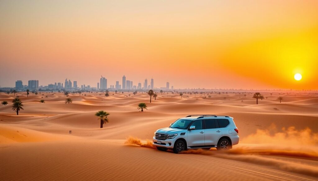 Desert safari pickup near Al Barsha Dubai