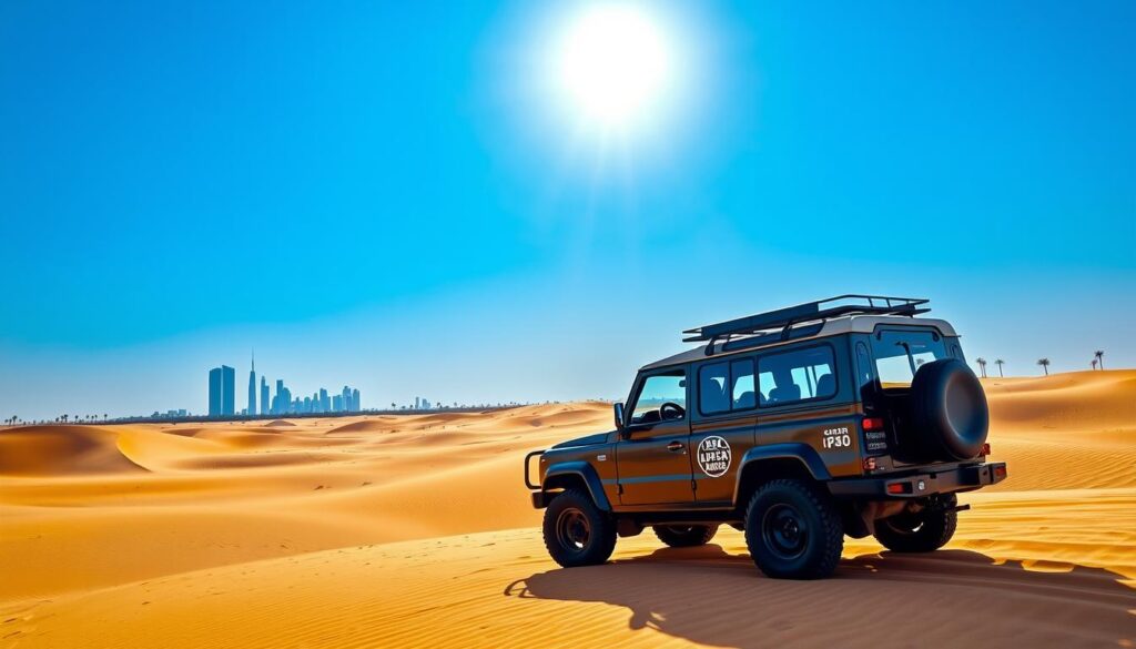 Desert safari pickup near Al Quoz Dubai