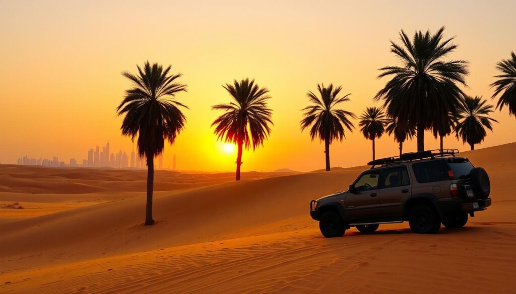 Desert safari pickup near Bur Dubai Dubai