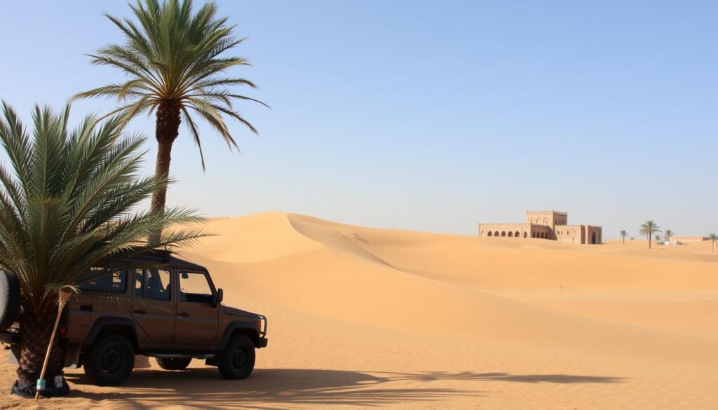 Desert safari pickup near Deira Dubai