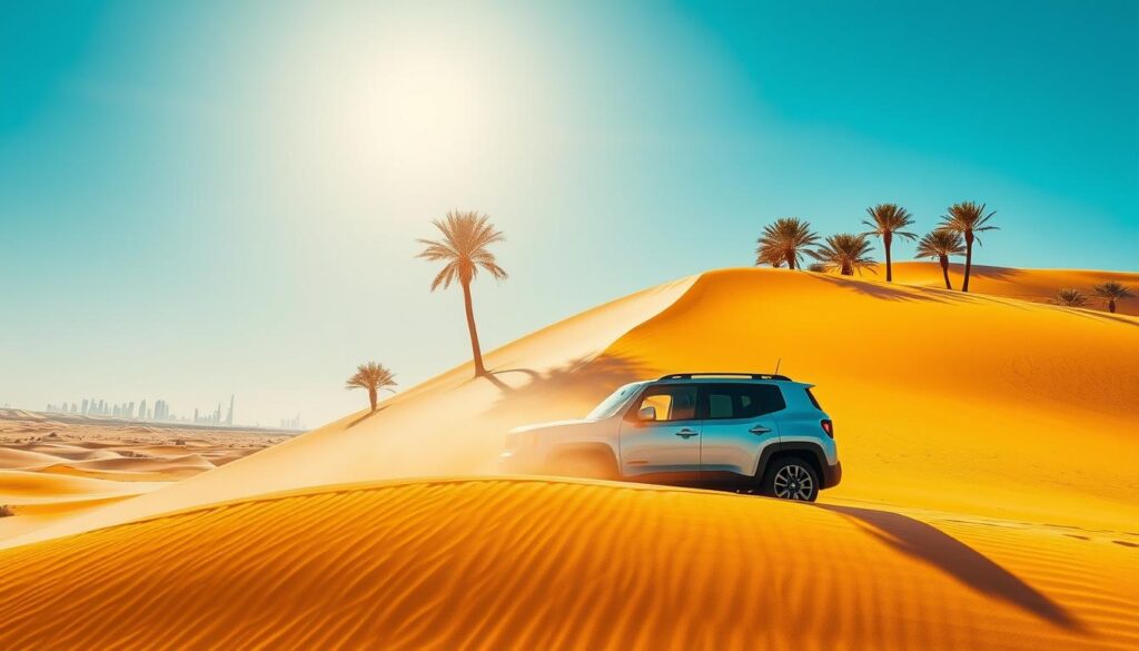 Desert safari pickup near Discovery Gardens Dubai