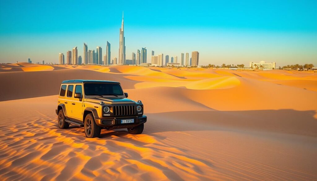 Desert safari pickup near Downtown Dubai