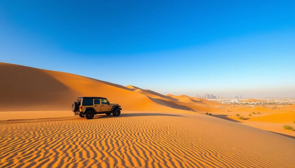 Desert safari pickup near Dubai Investment Park Dubai