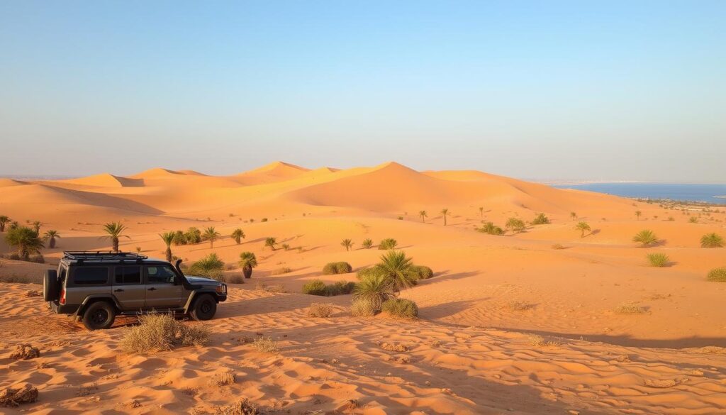 Desert safari pickup near Jebel Ali Dubai