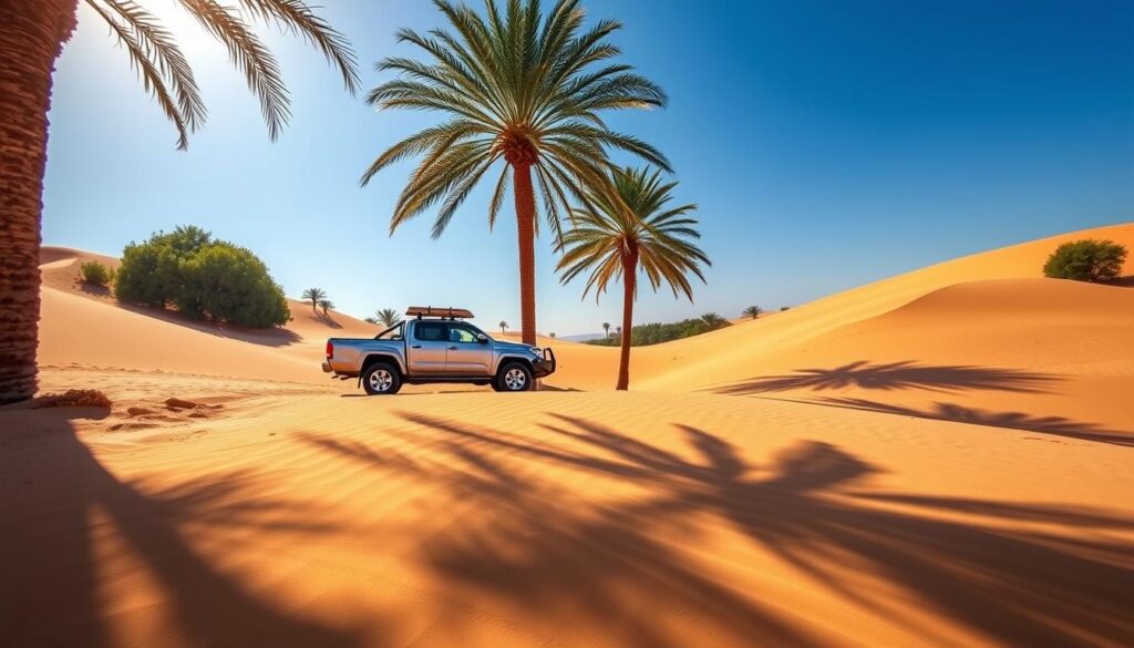 Desert safari pickup near The Greens Dubai