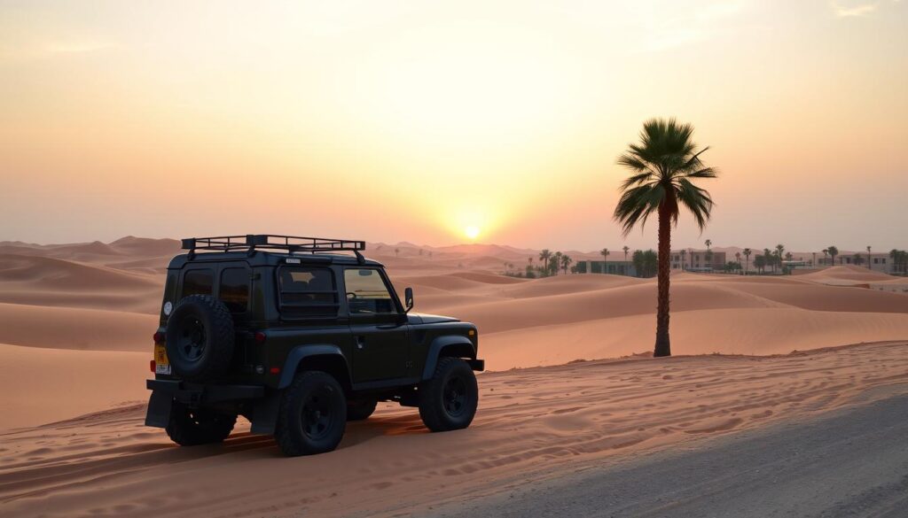 Desert safari pickup near The Meadows Dubai