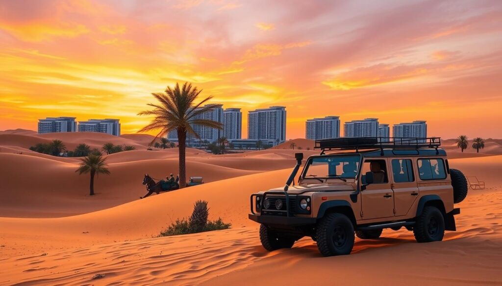 Desert safari pickup near Umm Suqeim Dubai