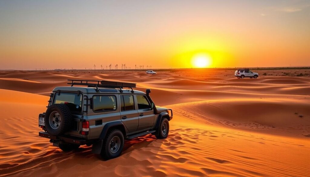 desert safari pickup near Arabian Ranches Dubai