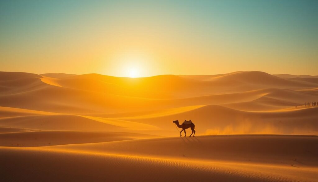 Camel Riding in a Morning Desert Safari