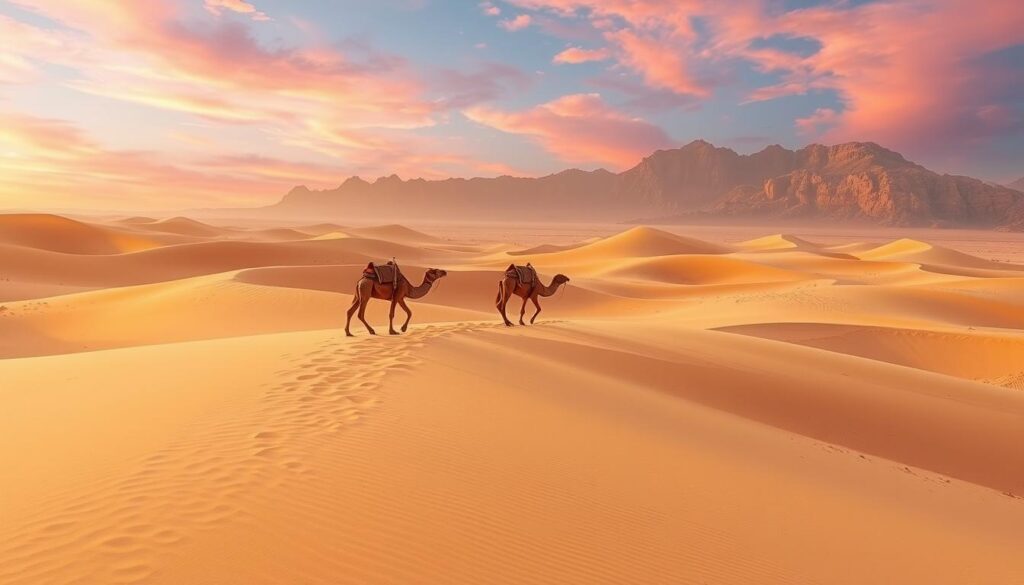 Camel Riding in a Morning Desert Safari