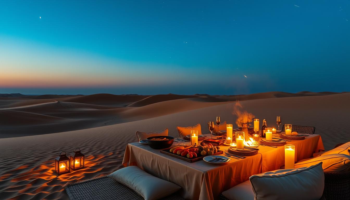 Evening Desert Safari: Indulge in a Delicious BBQ Feast