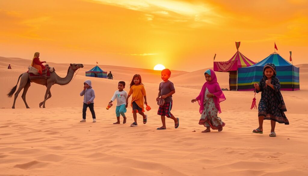 Evening Desert Safari: Memorable Moments for Kids