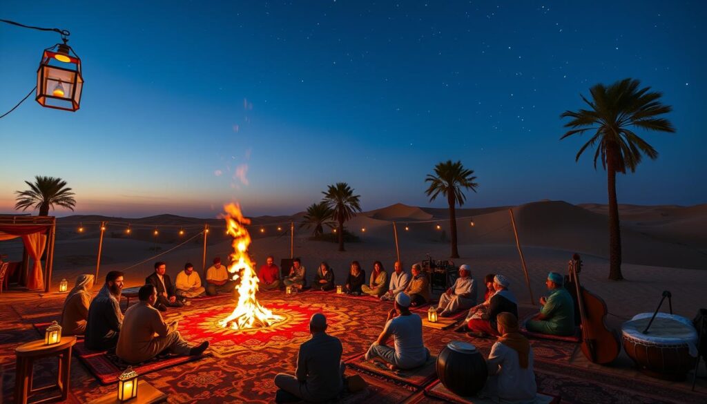 Traditional Entertainment in Evening Desert Safaris