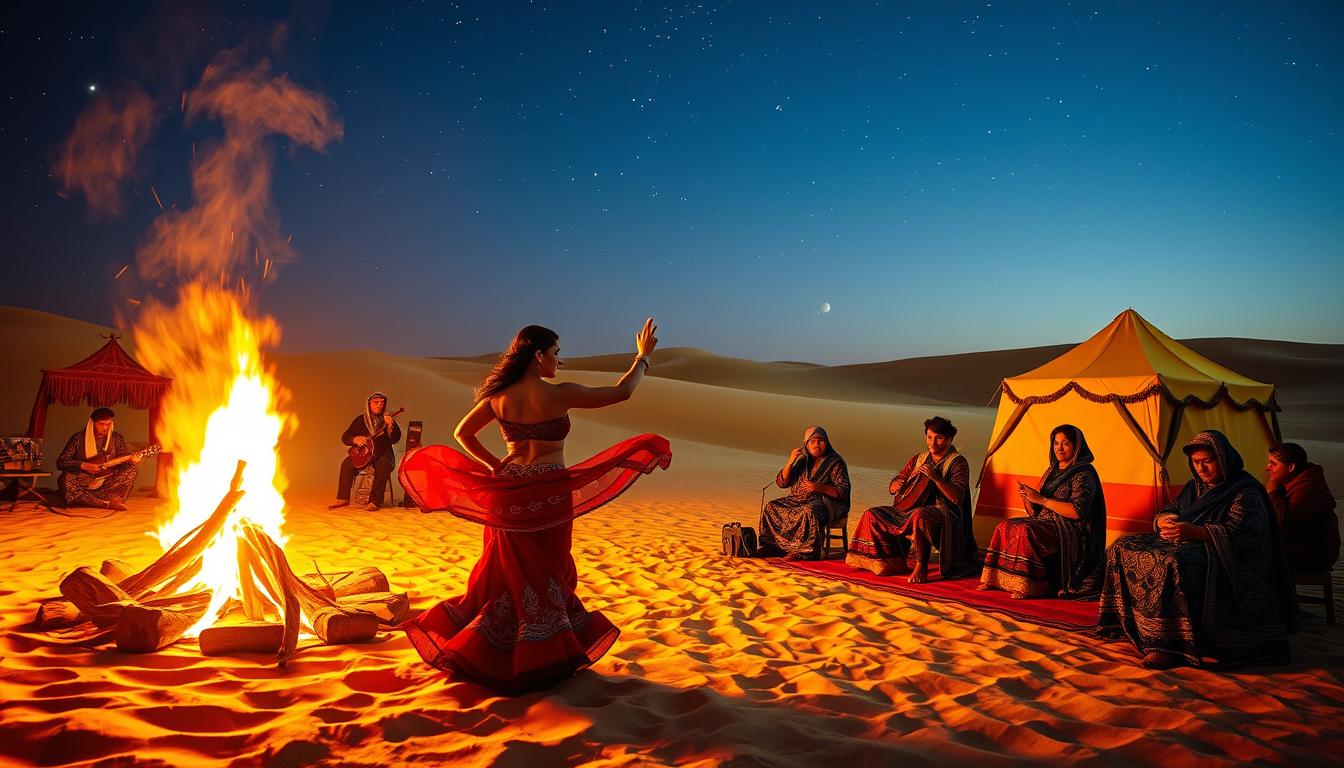 Traditional Entertainment in Evening Desert Safaris