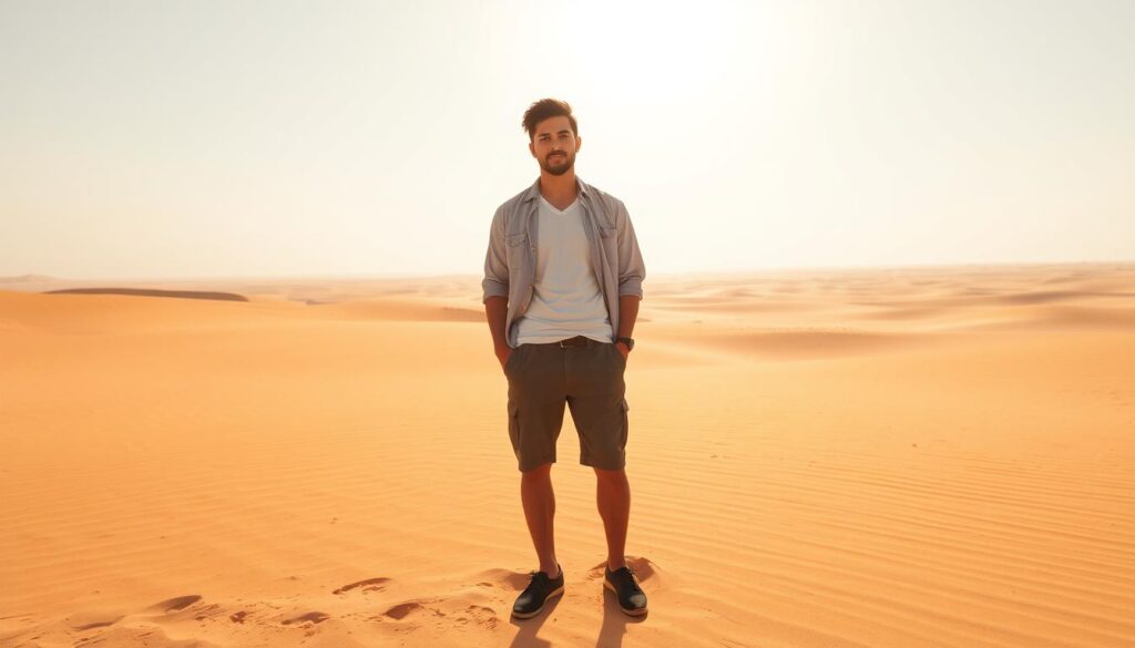 Can I wear shorts in Dubai desert?