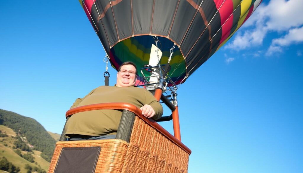 Can overweight people go on a hot air balloon?