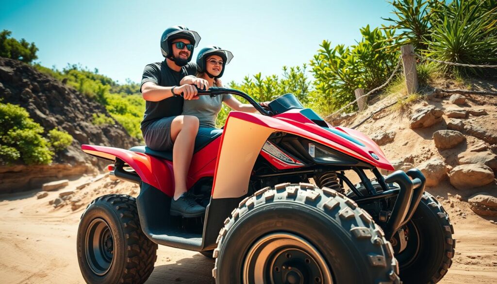 Can you have two people on a quad bike?