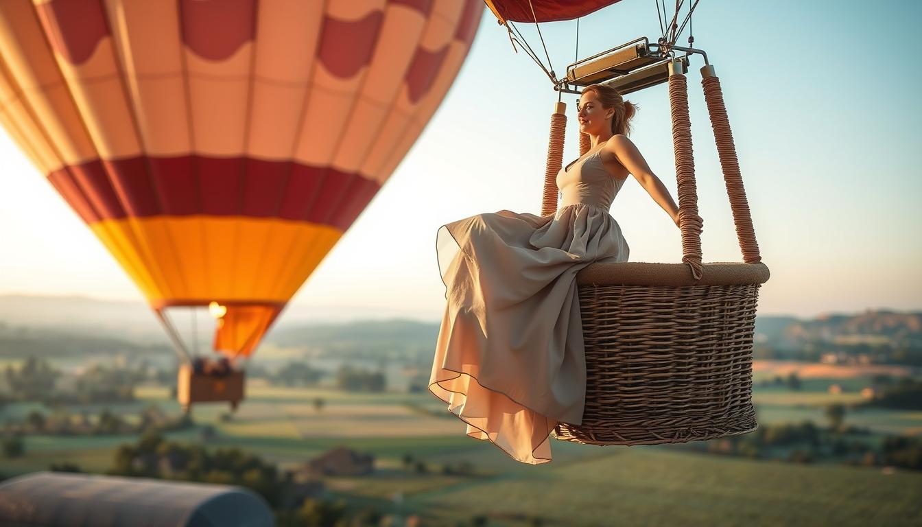 Can you wear a dress on a hot air balloon?