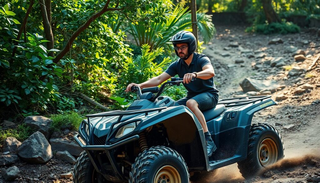 How do you stay safe on a quad bike?