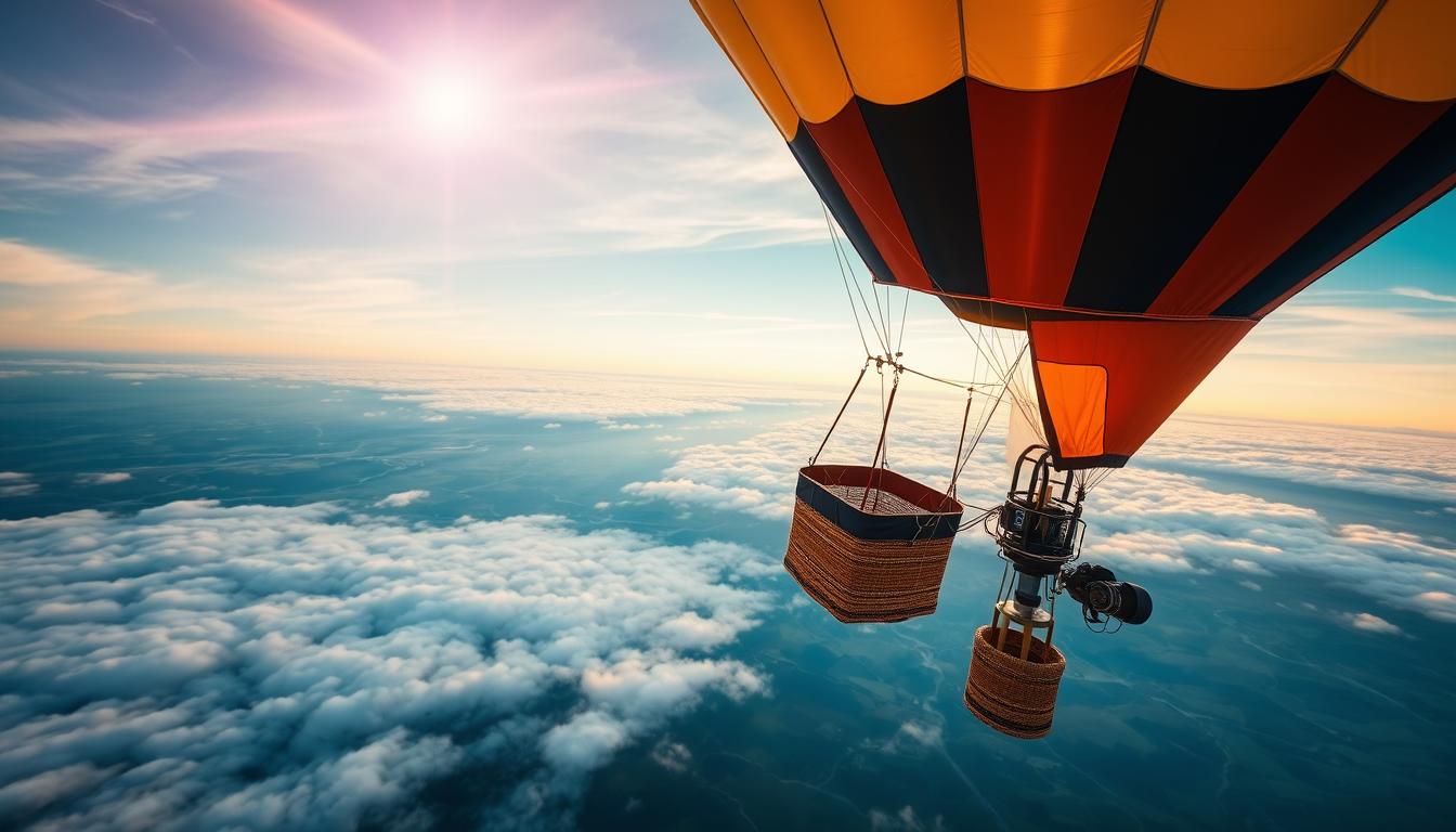 How far up can you go in a hot air balloon?