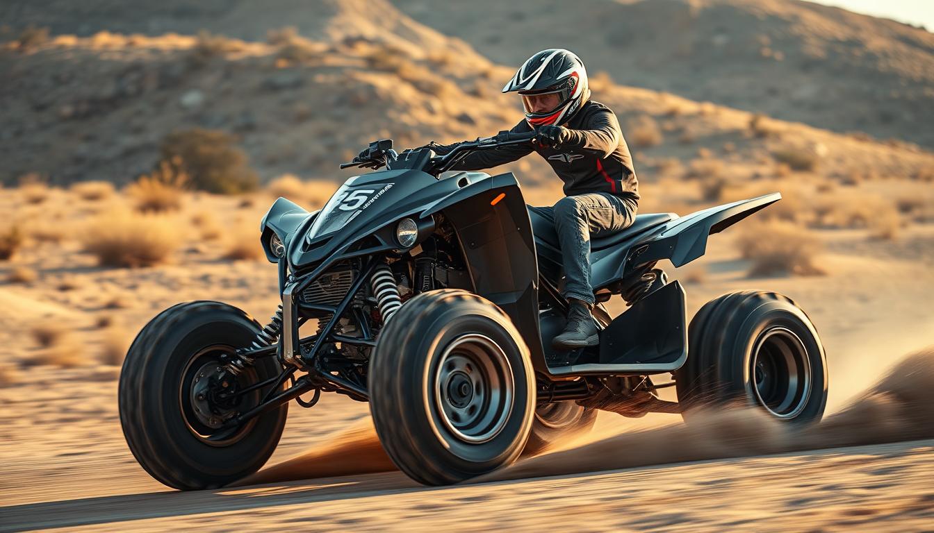 How fast can a 450cc quad bike go?