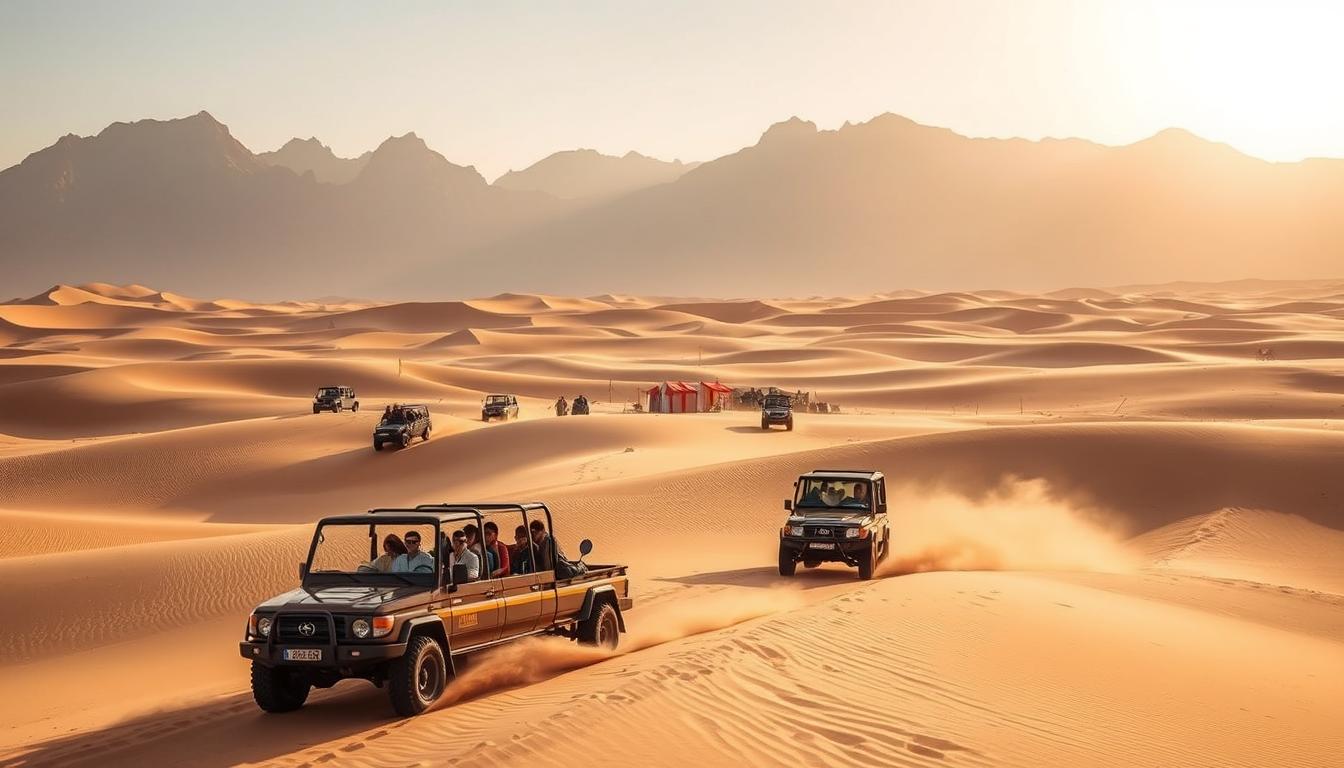 How much does it cost to go to the desert in Dubai?