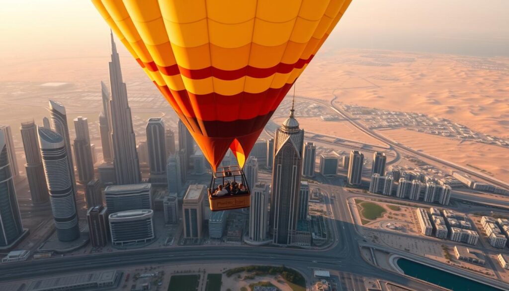 How much is the hot air balloon ride in Dubai?