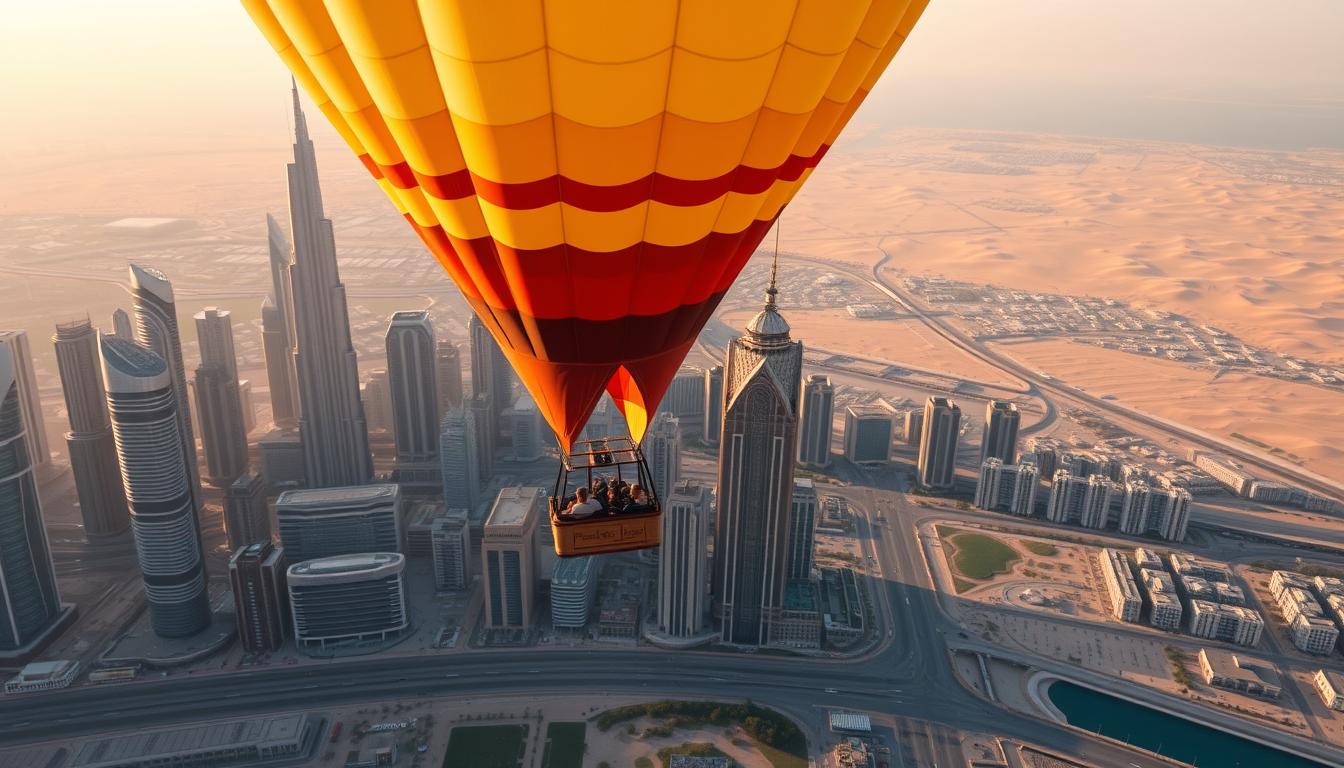 How much is the hot air balloon ride in Dubai?