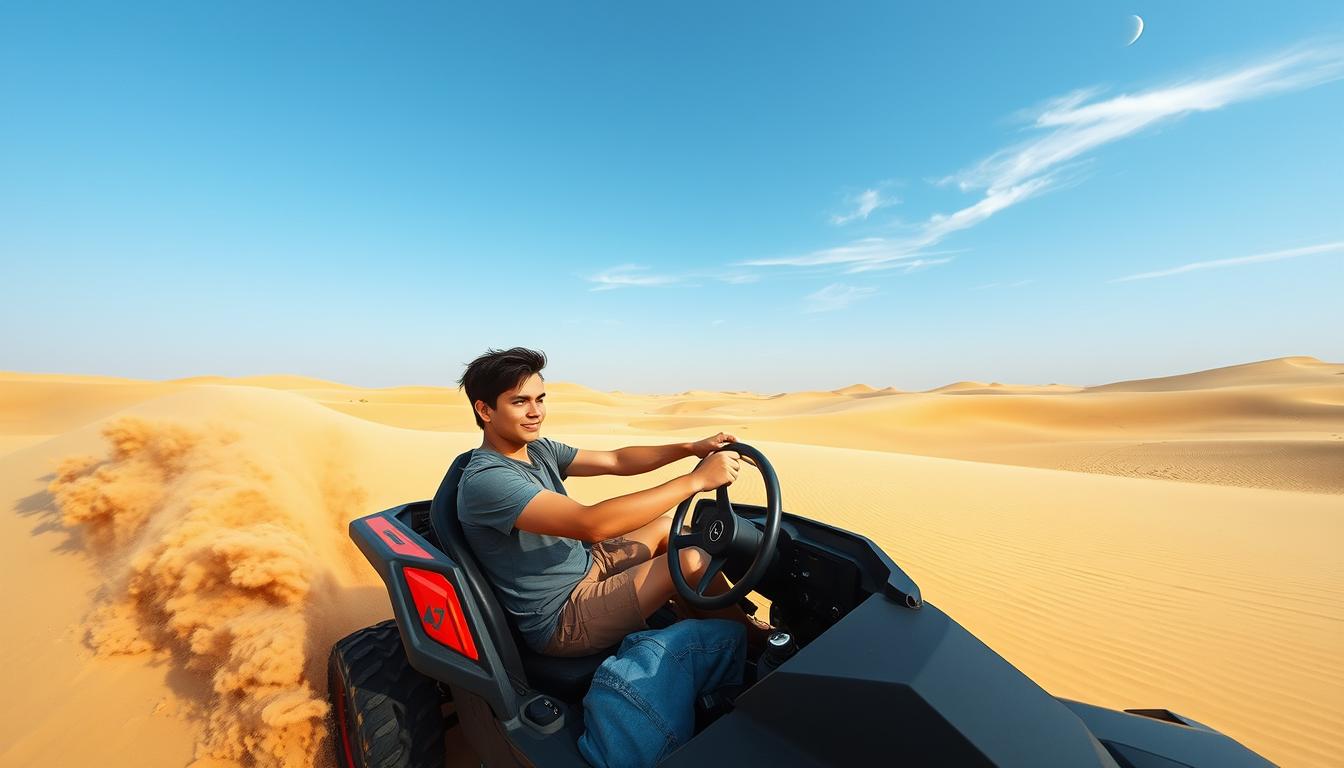 How old do you have to be to go dune bashing in Dubai?