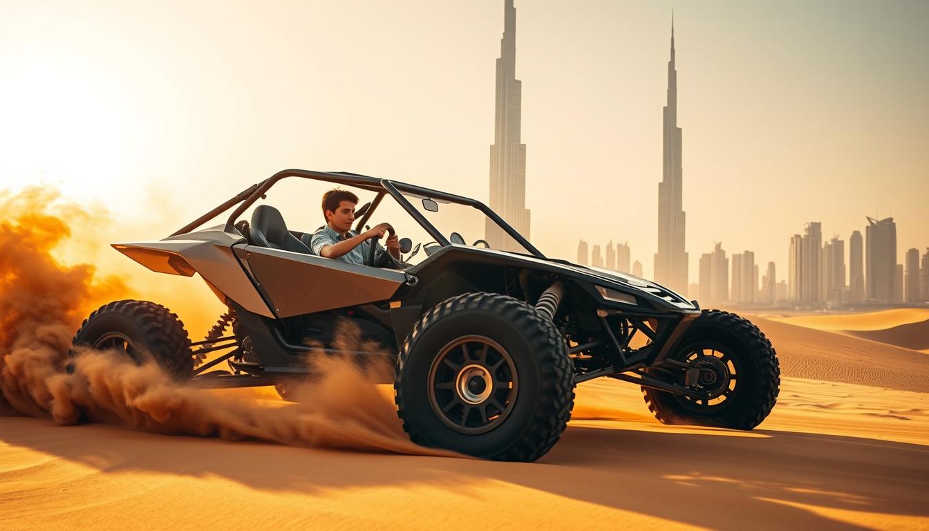 How old do you need to be to drive a dune buggy in Dubai?