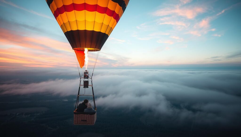 Is it cold up in a hot air balloon?