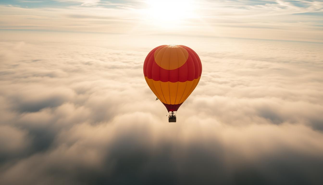 What happens if a hot air balloon goes too high?