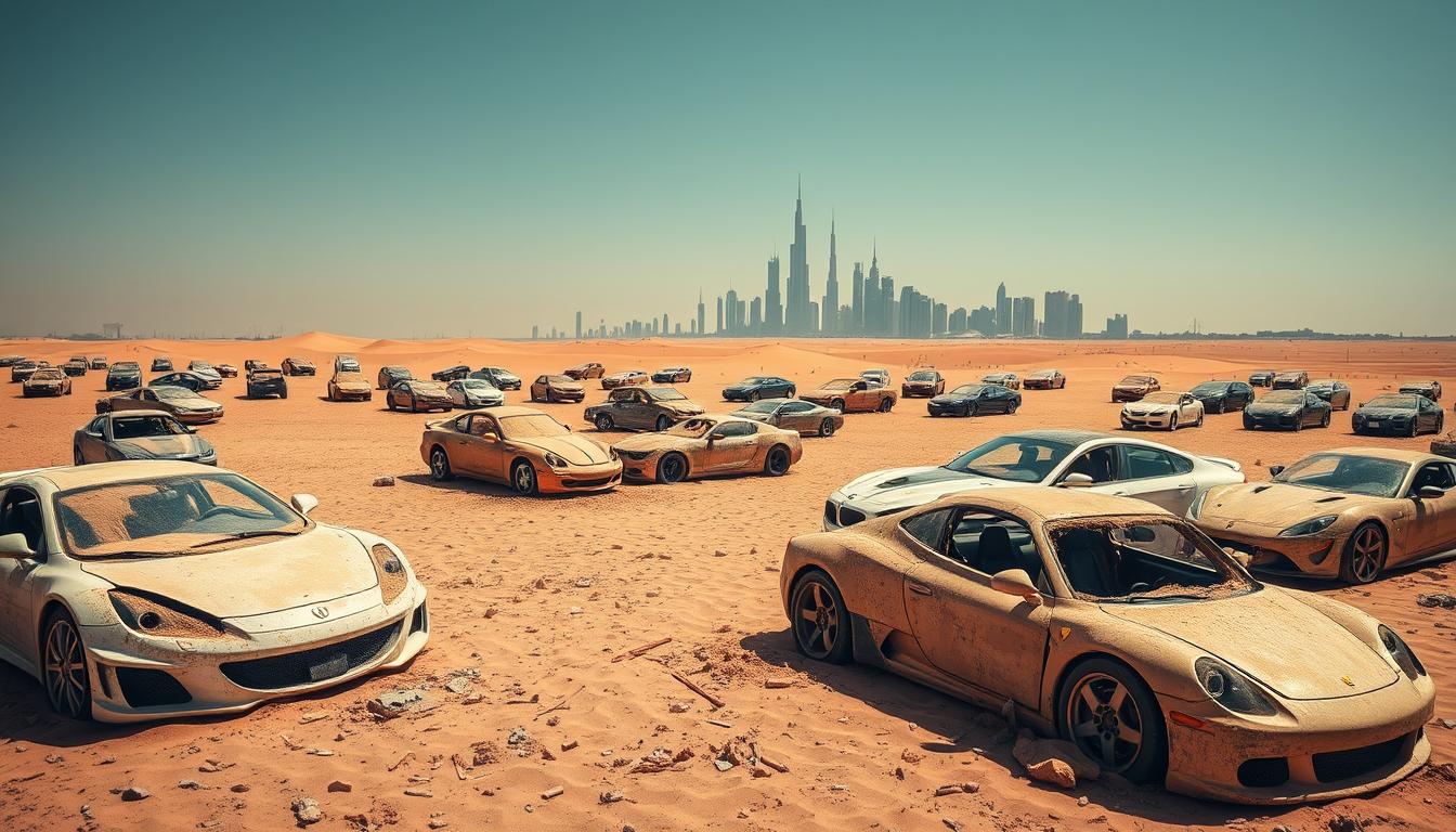 What happens to abandoned luxury cars in Dubai?