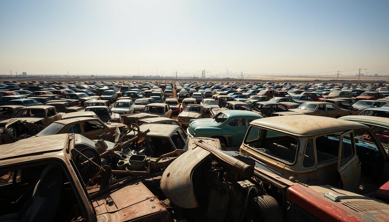 What happens to old cars in Dubai?