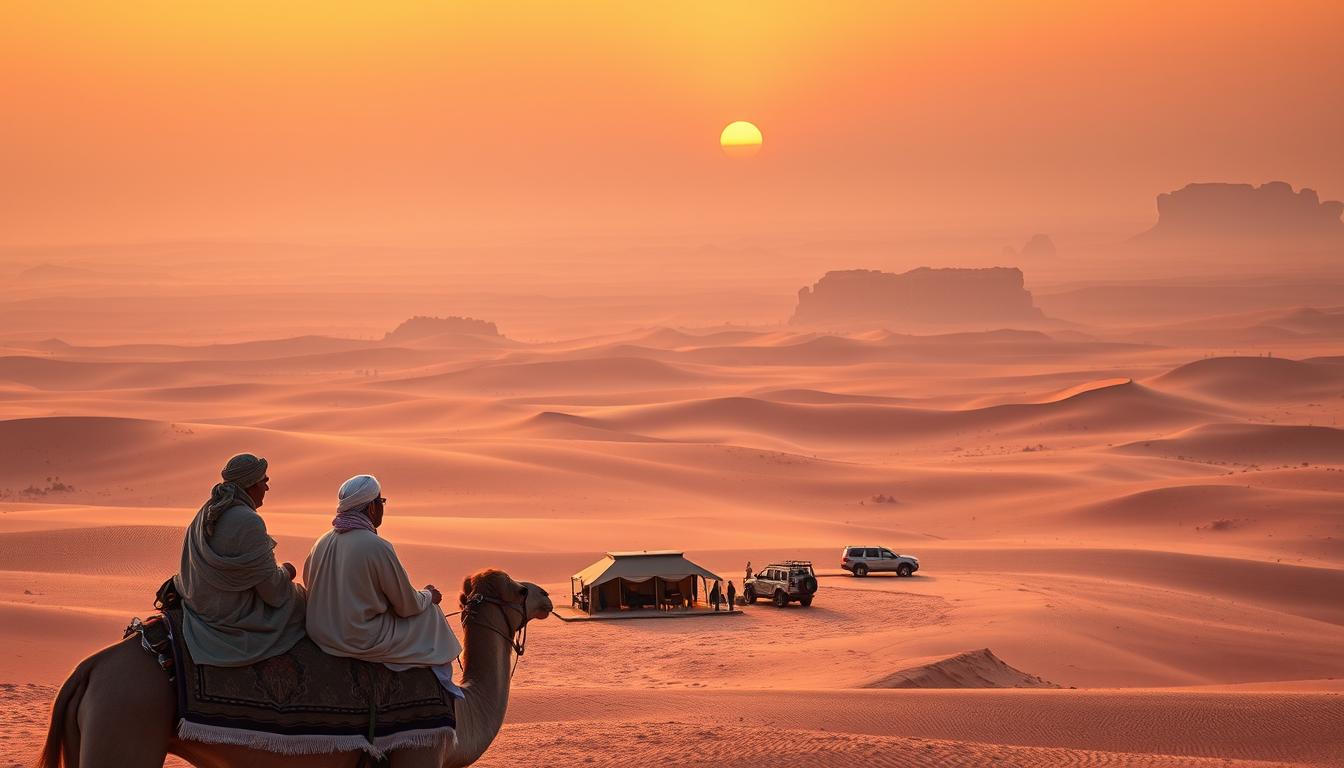 What is included in the desert safari package?
