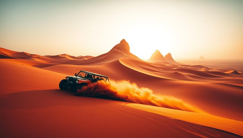 What is red dune bashing in Dubai?