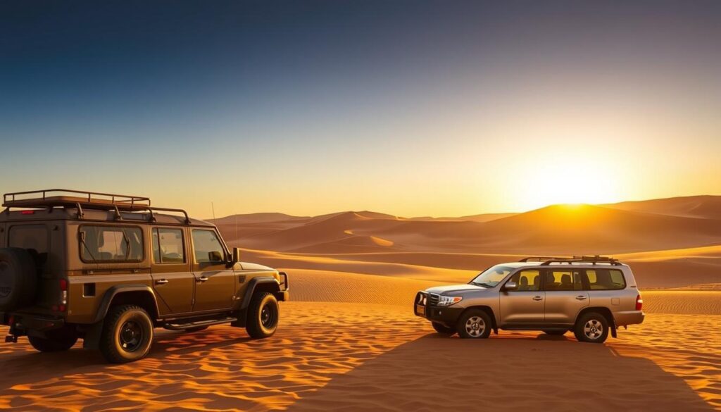 What is the difference between standard and deluxe desert safari Dubai?